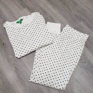 Dip Mini Heart Print Thermal PJ Set, Large